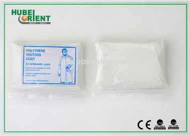 Light-Weight Odorless Disposable Use PE Visitor Coat For Adult In Factory