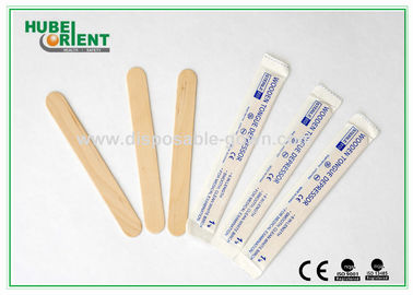 Surgical / Medical Hospital Disposable Products Wooden Tongue Depressor , 15*1.8cm