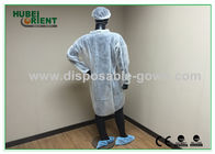 Medical Non-Woven Disposable Lab Coats/Lab Coat For Workers With White Or Blue Color