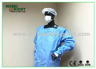 Waterproof Unisex Safety Disposable Surgical Gowns Blue Color anti-bacterial