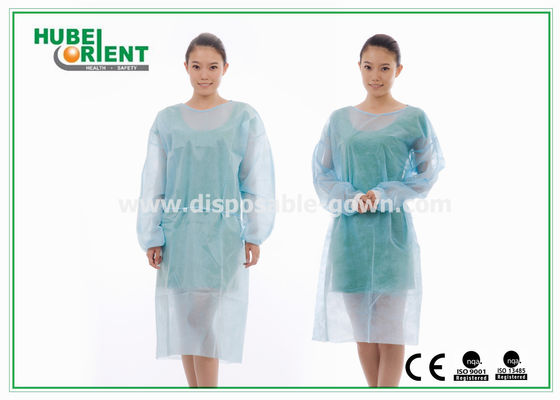 Sterile Reinforce SMS Disposable Isolation Gowns With Elastic Wrist for clean and sanitary