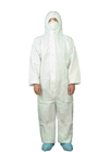 PPE Type5/6 White MP Chemical Protective Anti Dust Disposable Jumpsuit With Hood
