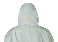PPE Clothing Type 5/6 Breathable Disposable Microporous Film Coverall With Hood