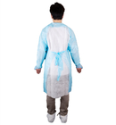 Medical Disposable CPE Isolation CPE Gown With Apron Style Neck And Thumb Cuffs