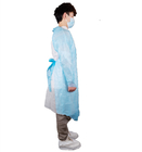 Medical Disposable CPE Isolation CPE Gown With Apron Style Neck And Thumb Cuffs