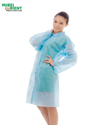 Breathable Nonwoven PP SMS MP Tyvek Disposable Lab Coats