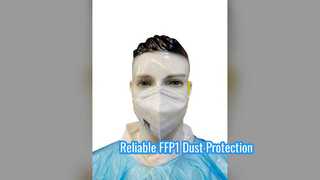 Protección confiable contra el polvo de la máscara de respirador plegable FFP1