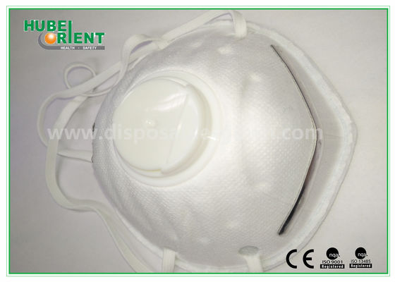 White Odorless Polypropylene Disposable Breathing Mask In Clinical Offices